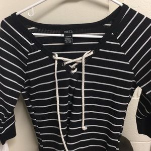 TRENDY LACE UP TOP!!!